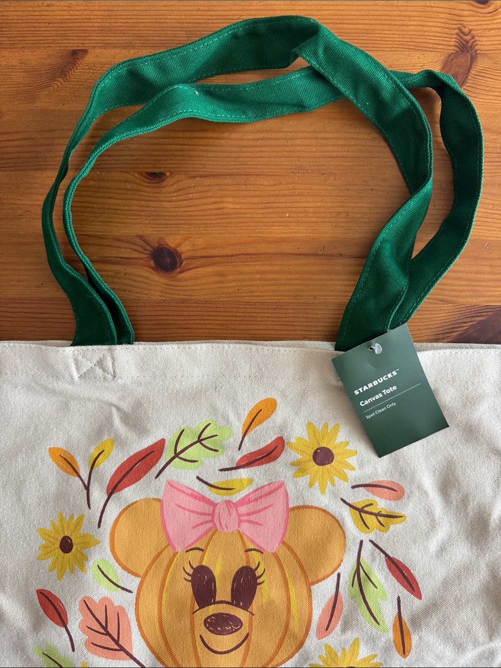 Starbucks x Disney “Enjoy Fall at Disneyland Resort” Canvas Tote Bag - Picture 2 of 12